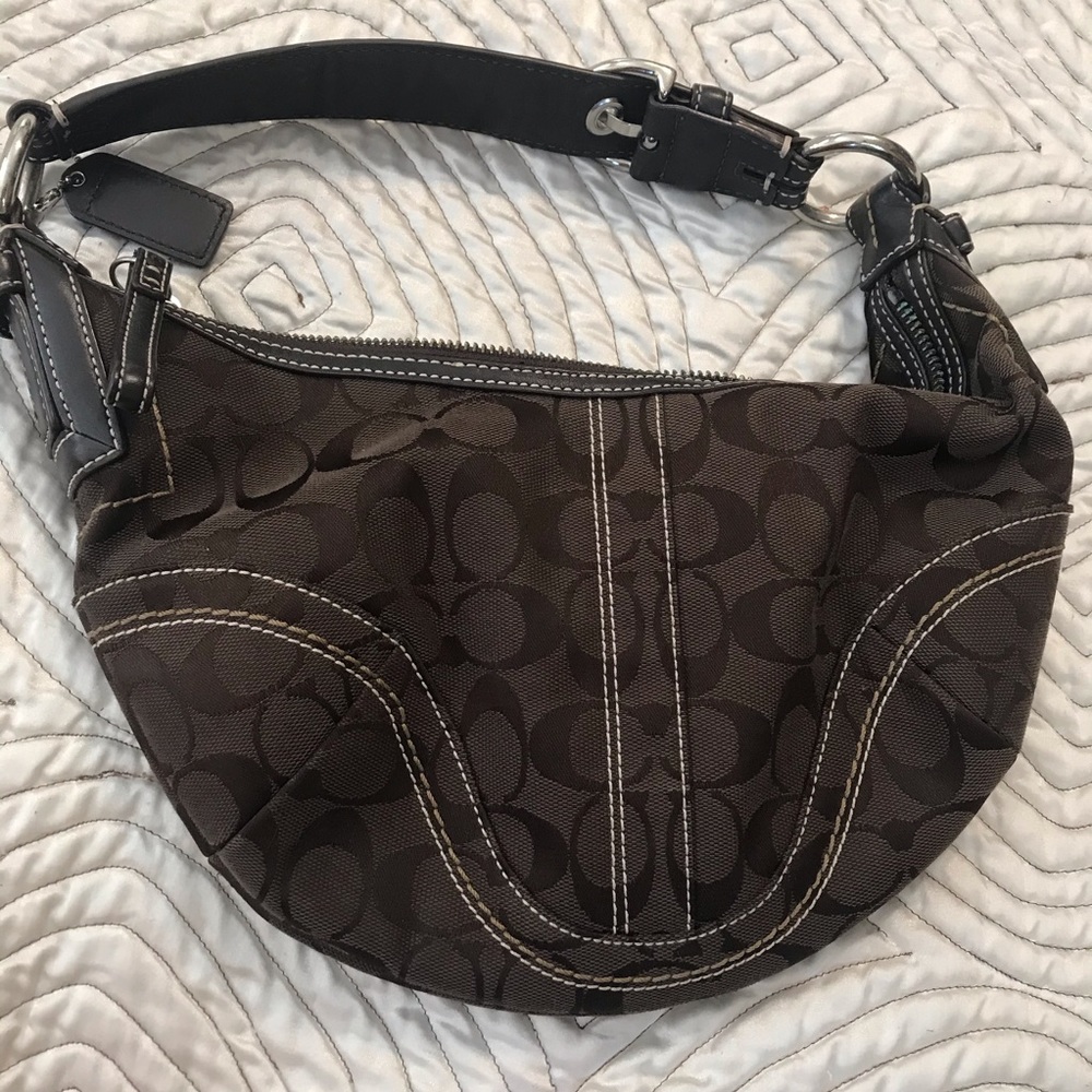 Coach classic boho small hobo in brown